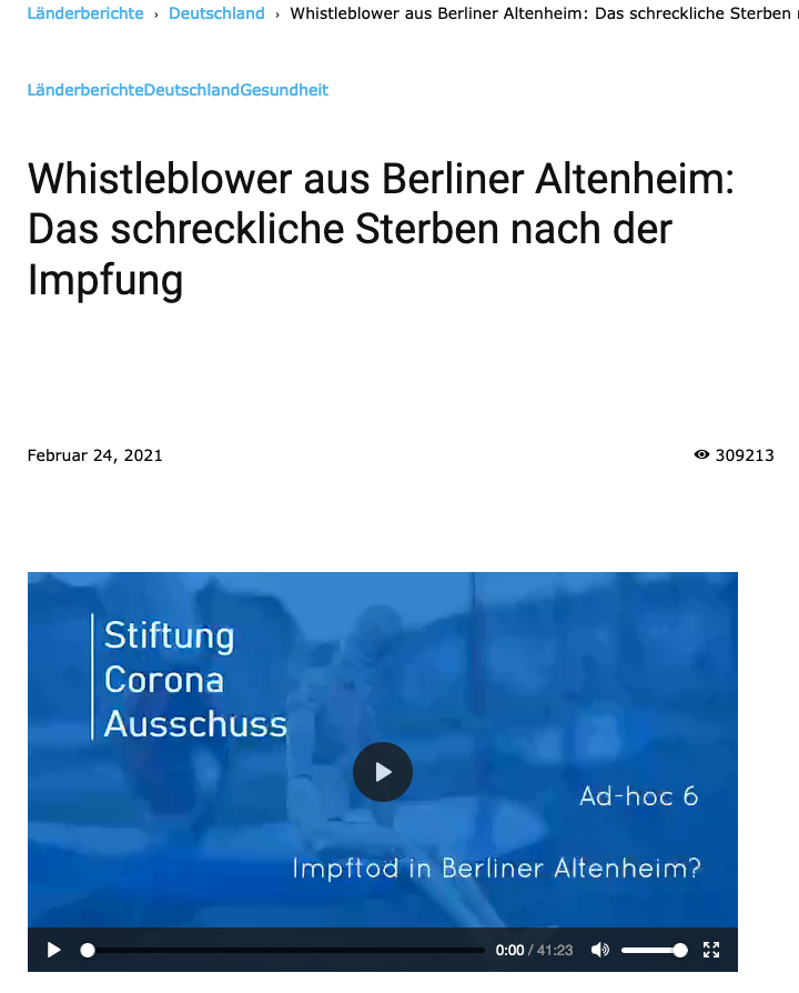 Screenshot der Seite 2020news.de